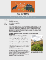 LA Biodiversity Symposium Detailed Schedule